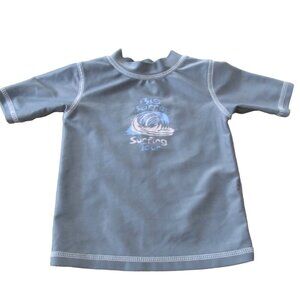 Koala Kids Swim‎ Shirt Infant Toddler Size 3-6M Gray Surfing T Shirt Top Water